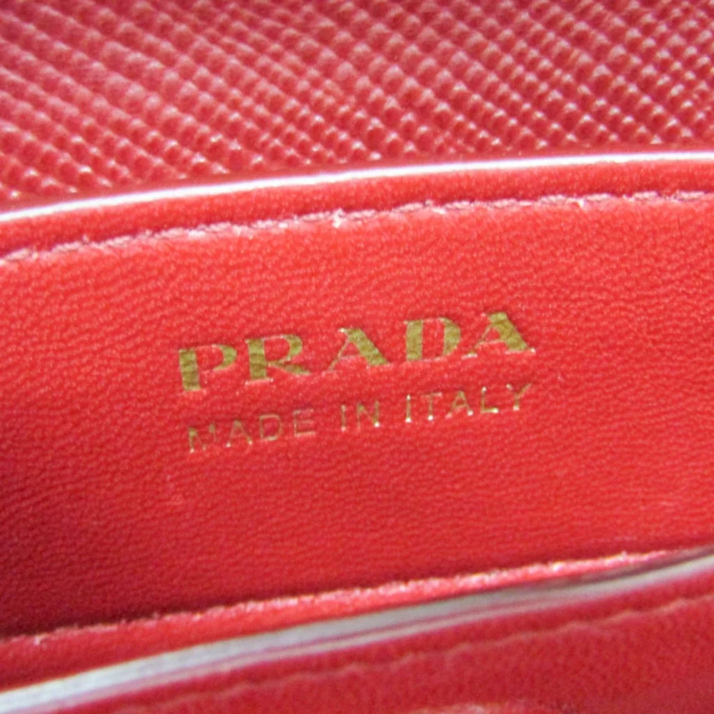 PRADA Cream Leather Shoulder Bag